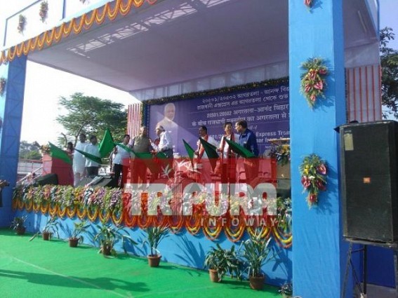 Narendra Modi brings Railway revolution in Tripura: Rajdhani Express flagged off from Agartala on Saturday, 'Act-East' Policy to propel Tripura's 'Golden Future'